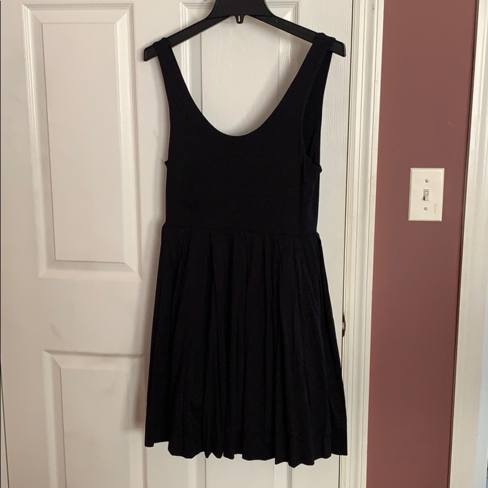 Black nylon/spandex dress